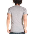 Logotipo personalizado de Algodão Com Decote Em V Verão Atacado Moda Masculina Camiseta